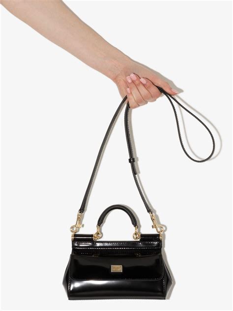 sicily mini patent crossbody bag